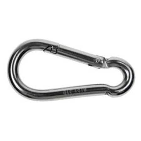 Us Cargo Control Snap Hook Carabiner SS T316 - 3-1/2" Length SHOOK35